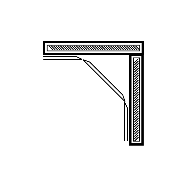 On corner walls